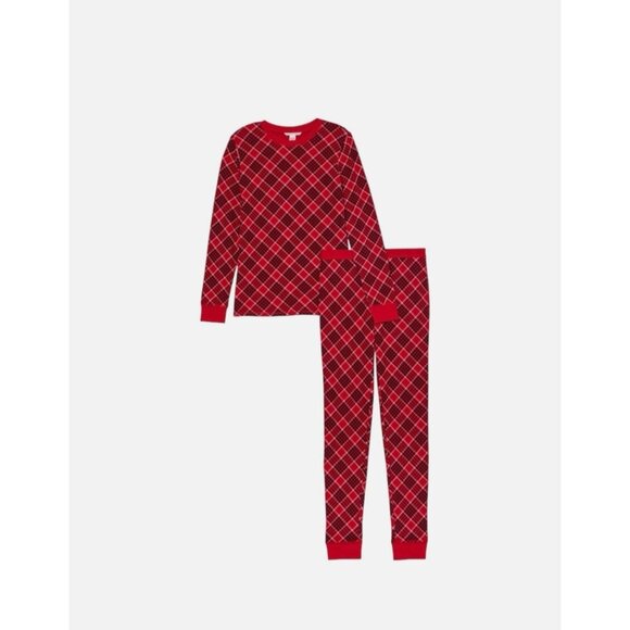 Victoria's Secret Other - Victoria's Secret Thermal Long Pajama Set Red/Black , Medium ,XLarge New